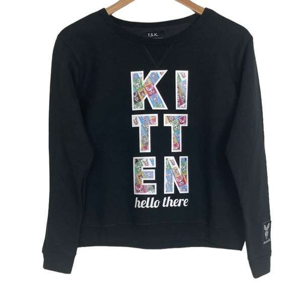 The Smooth Kangaroo Hello Kitten Black Sweatshirt - Picture 10 of 10